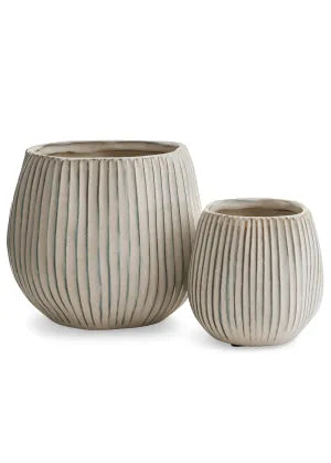 Ceramic Rib Beige-Brown(Small)