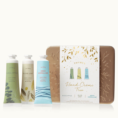 Eucalyptus, Olive Leaf &amp; Aqua Coralline Hand Cream Trio