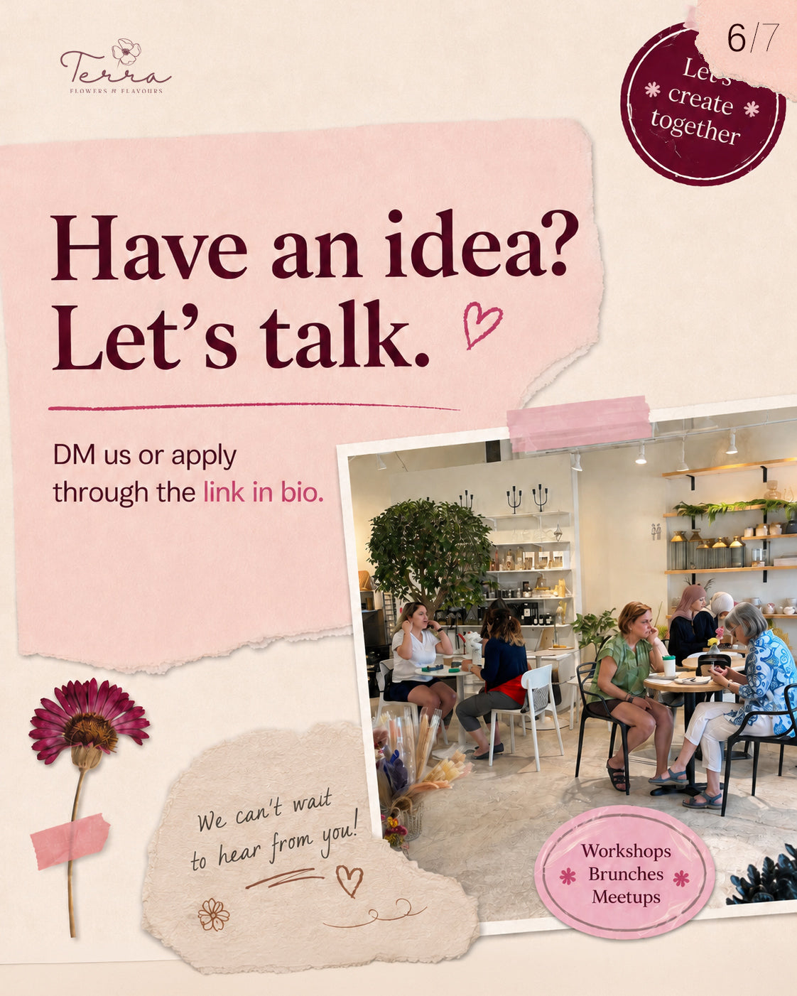Your Idea. Your Gathering. Our Space.