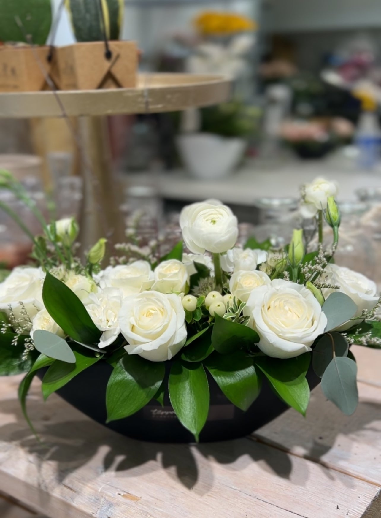 Flower Garden in birch pot