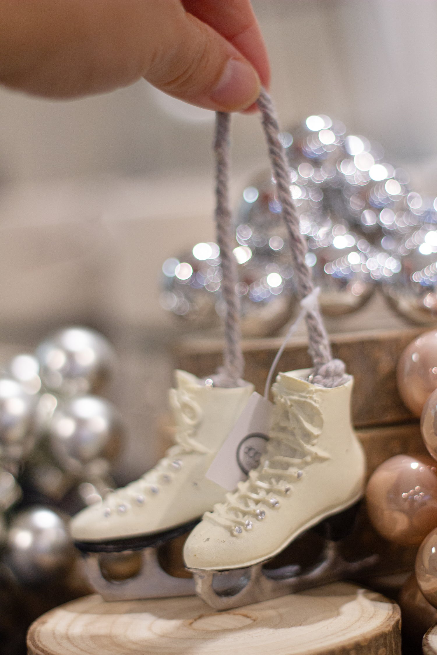 Pair Ivory Figure Skates