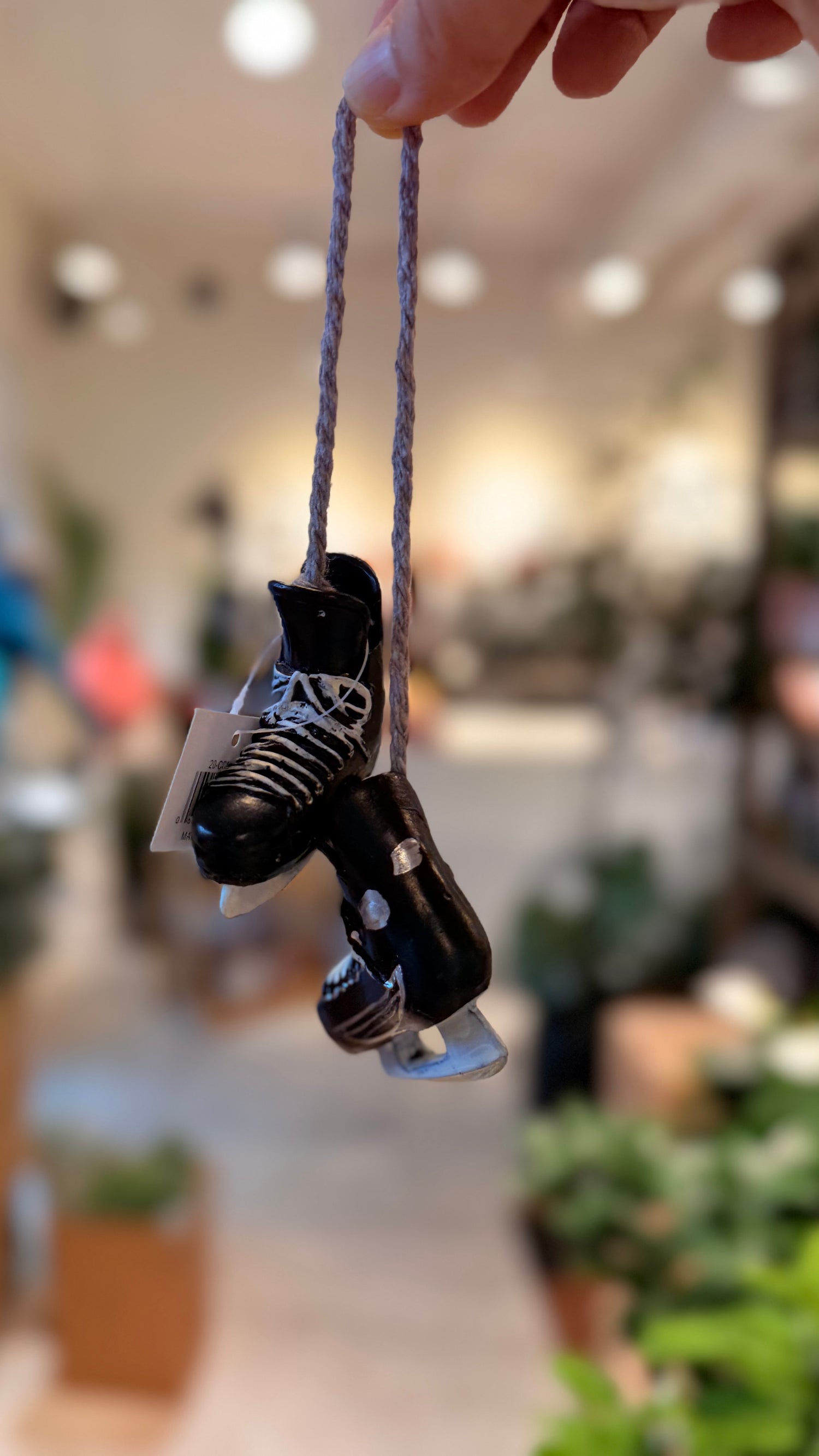 Pair Black Hockey Skates