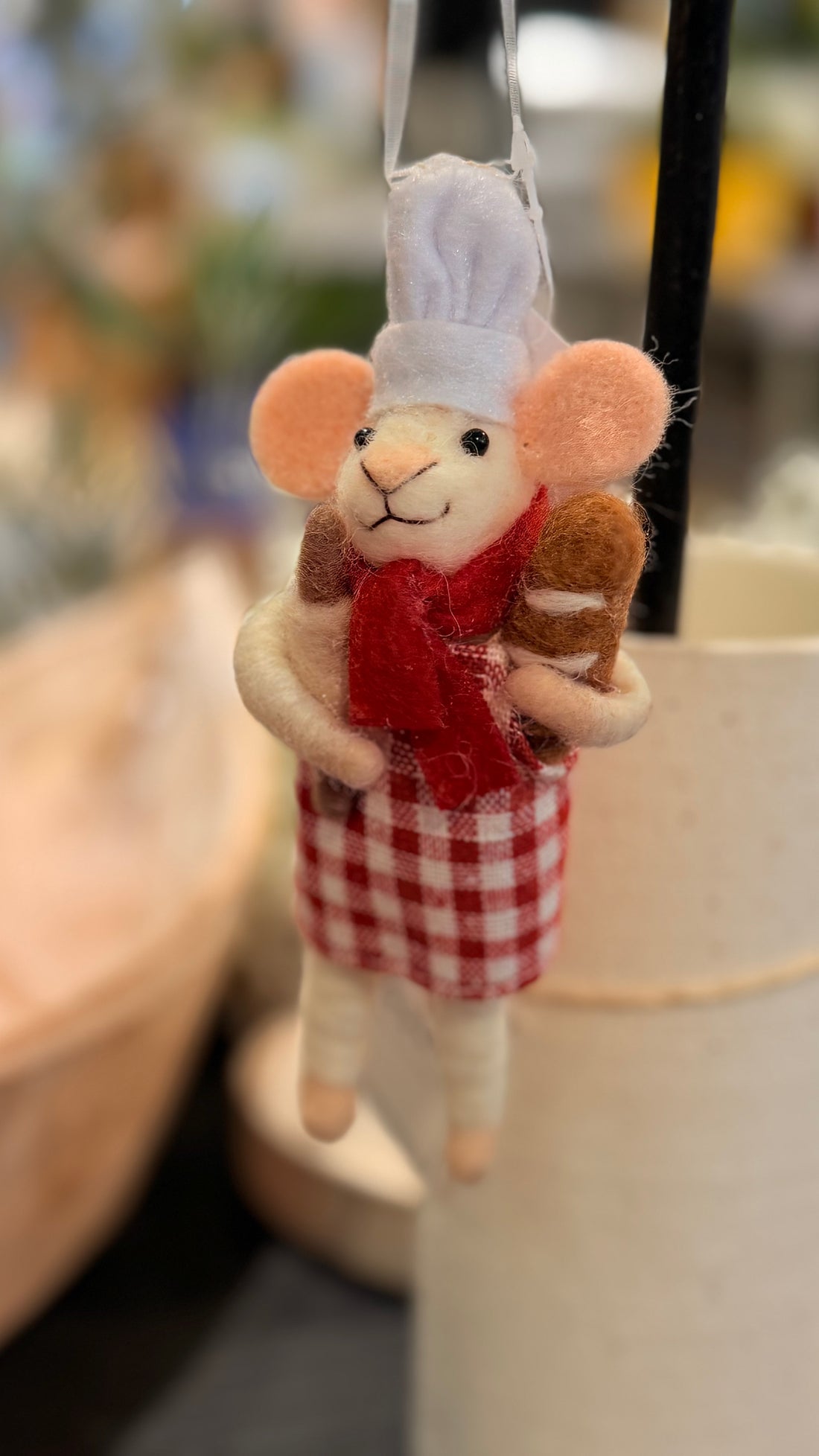 Chef Mouse Ornament 5&quot;H