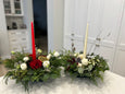 Festive Holiday centrepiece with Candle