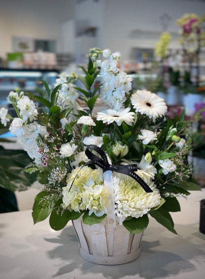 Pristine White Basket