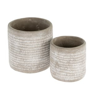 Grey Artefact Pot