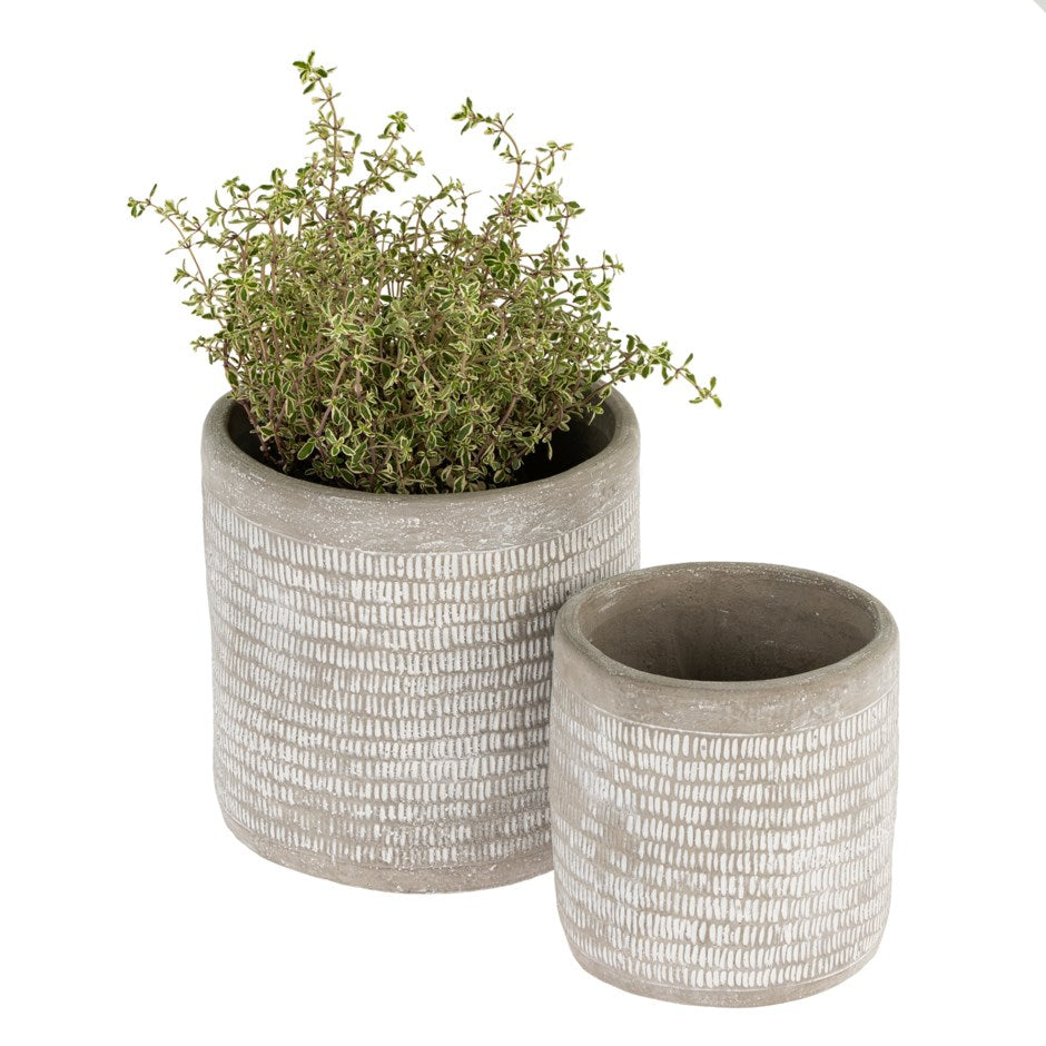 Grey Artefact Pot