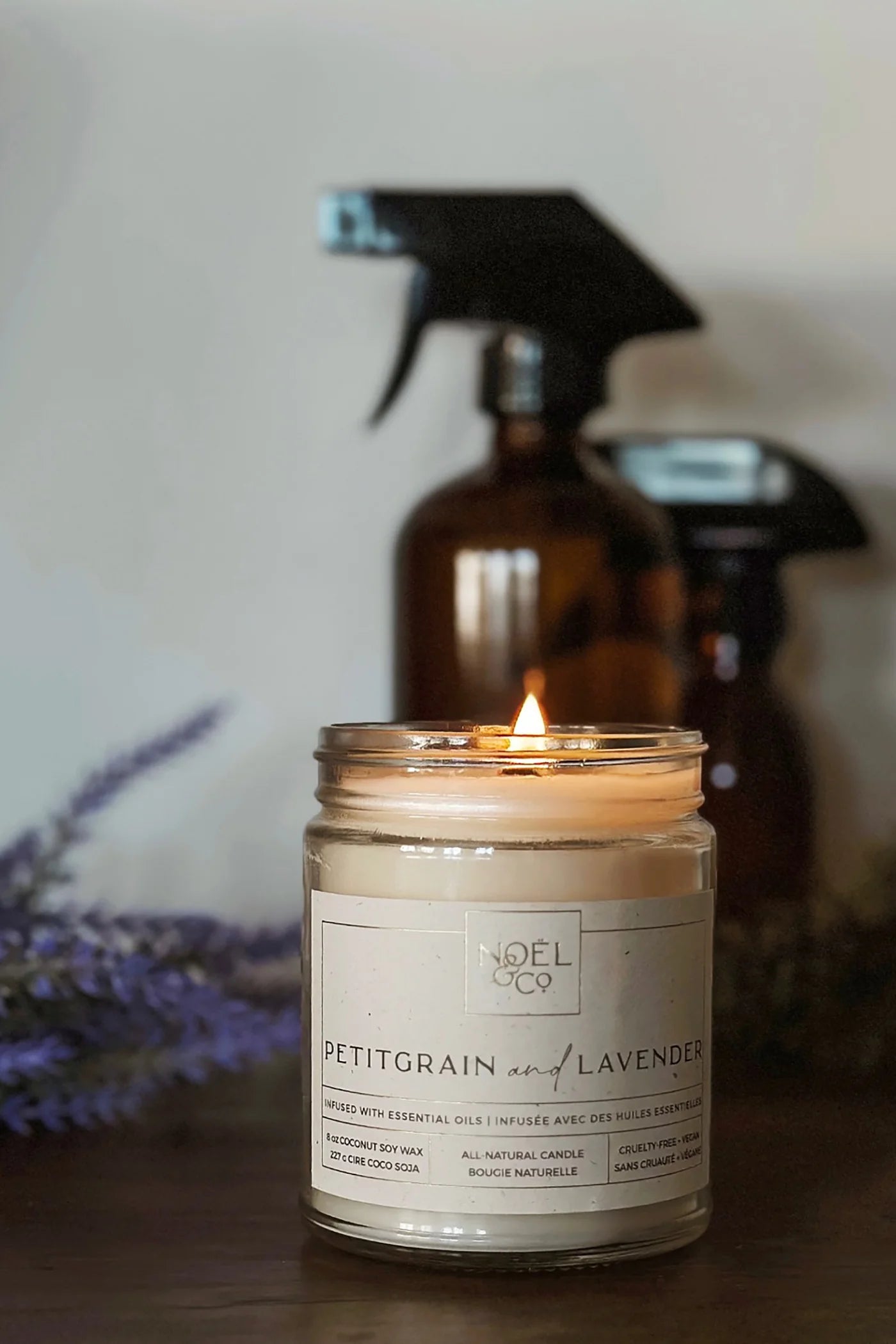 Soy &amp; Coconut wax Candle[PETITGRAIN &amp; LAVENDER]