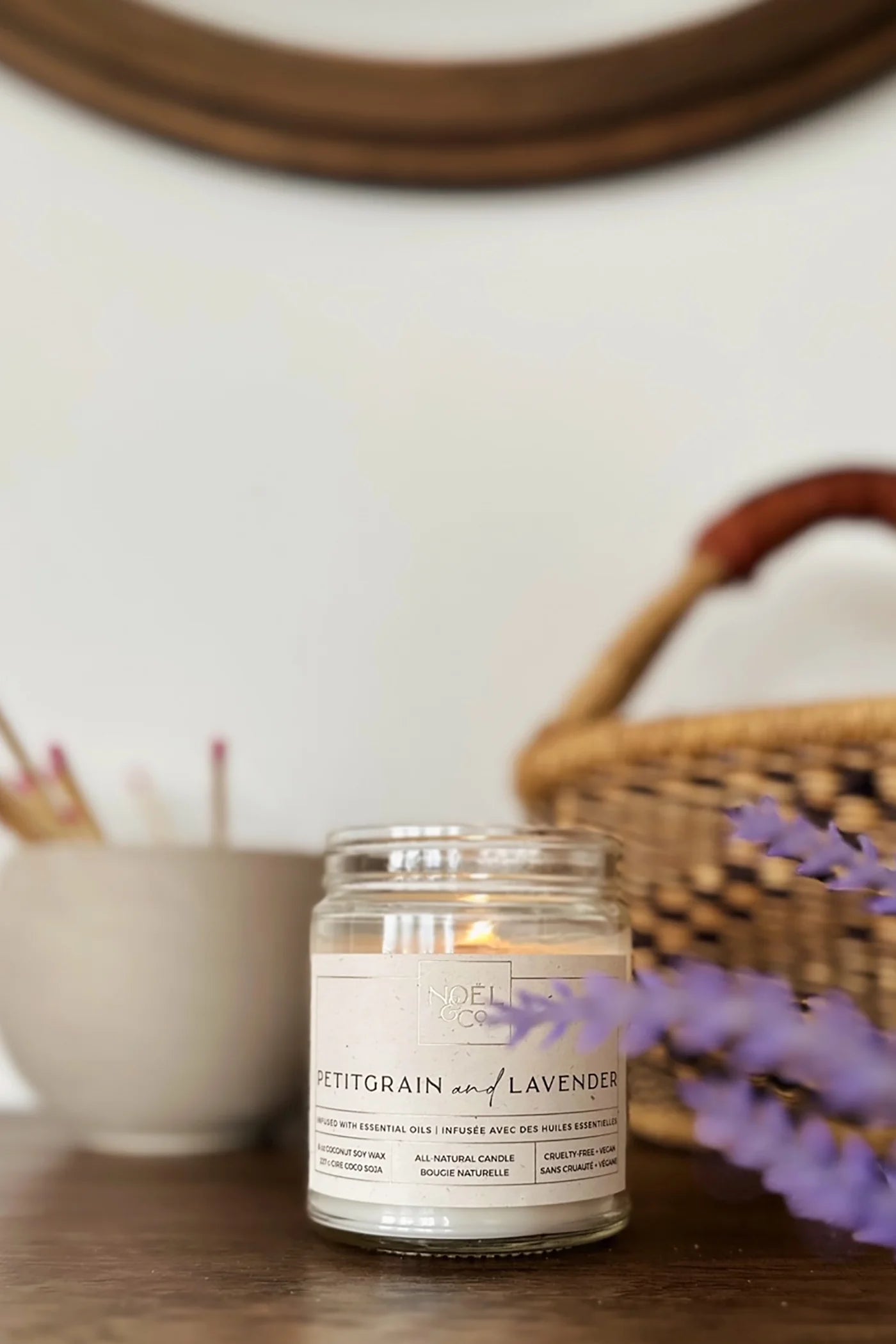 Soy &amp; Coconut wax Candle[PETITGRAIN &amp; LAVENDER]