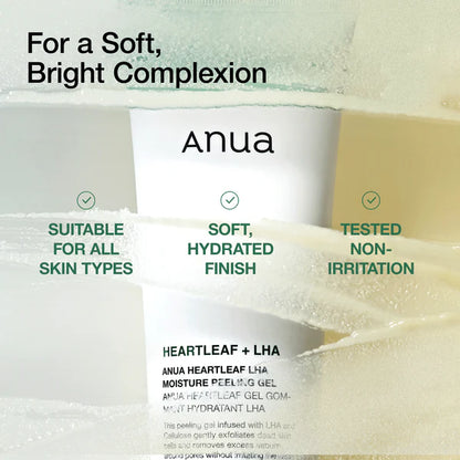 ANUA ++ Heartleaf LHA Moisture Peeling Gel 120 ml