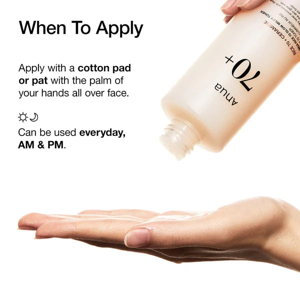 ANUA ++ Rice 70 Glow Milky Toner 250ml
