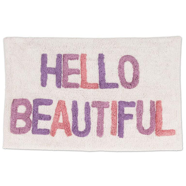 "Hello Beautiful" Bath Mat
