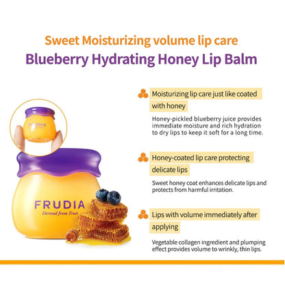 FRUDIA Lip Balm Blueberry Honey Hydrating 10ml