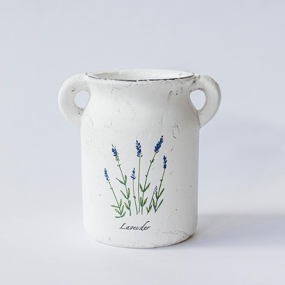 White Terracotta Jug Planter