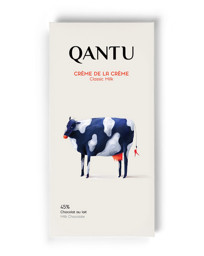 QANTU Crème de la Crème - Milk chocolate Bar 45% Cacao