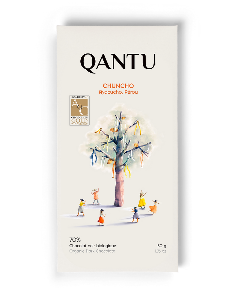 QANTU Dark Chocolate Bar - CHUNCHO 70%