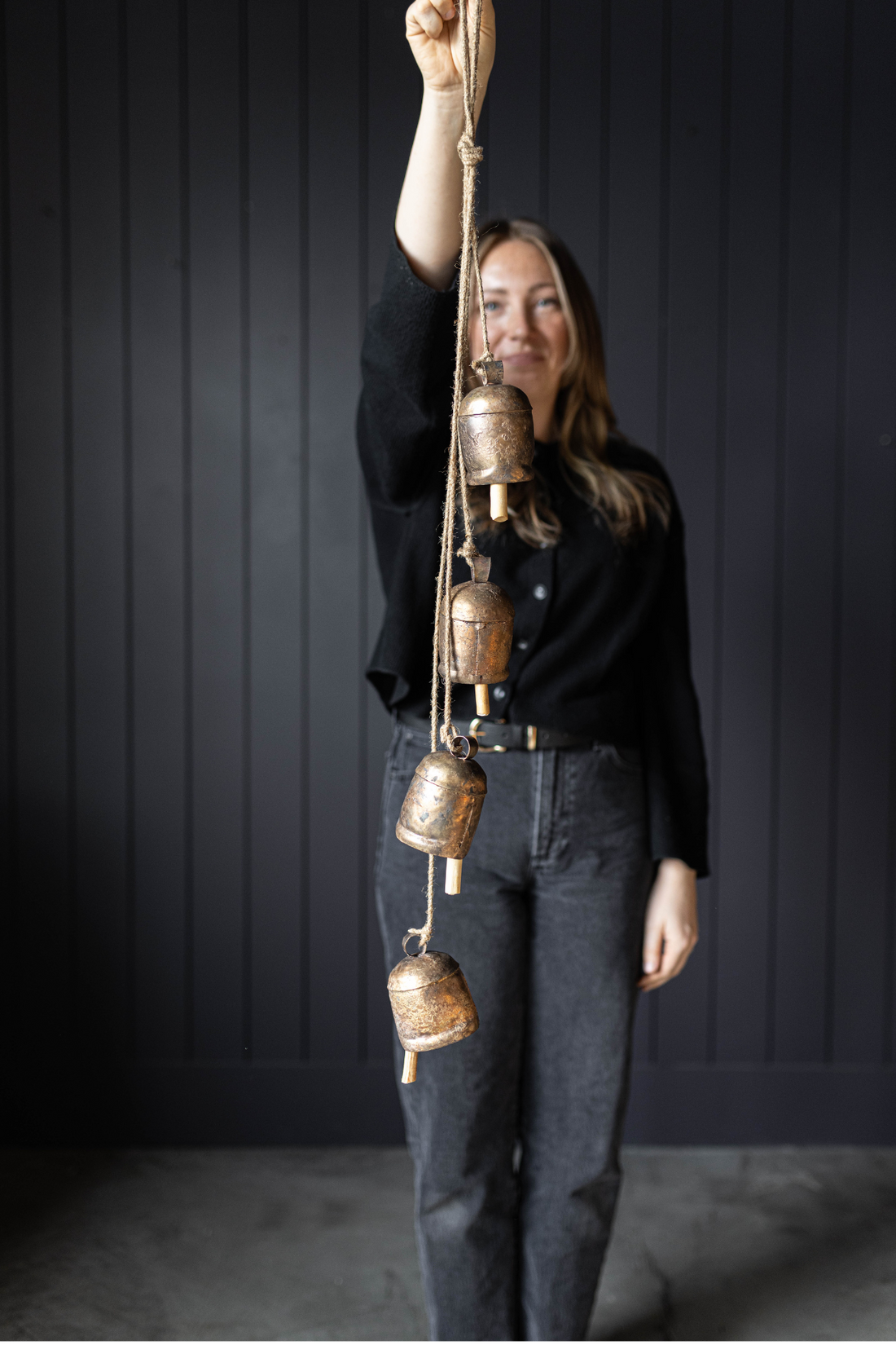 Medium-Hanging Vintage Bell Clusters Christmas Decor