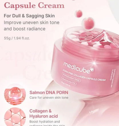 MEDICUBE PDRN Pink Collagen Capsule Cream 55g