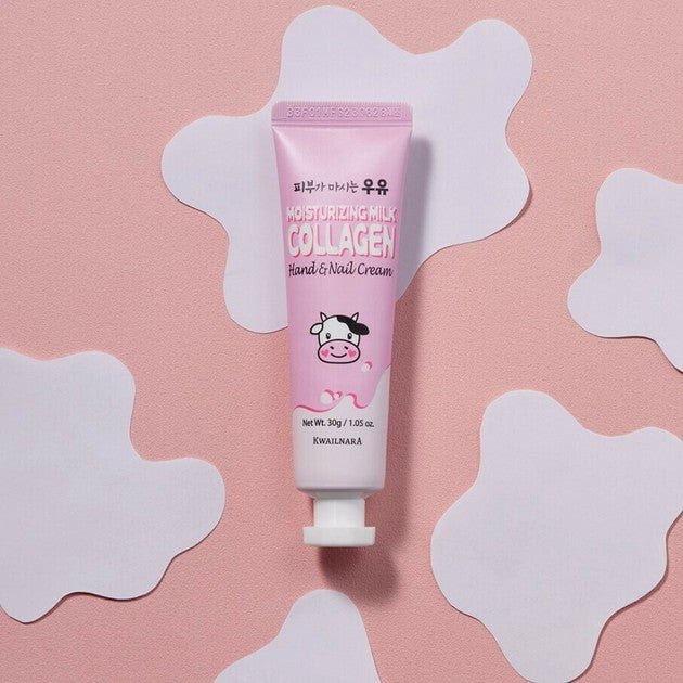 KWAILNARA Moisturizing Milk Collagen Hand &amp; Nail Cream 30g
