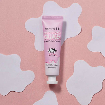 KWAILNARA Moisturizing Milk Collagen Hand &amp; Nail Cream 30g