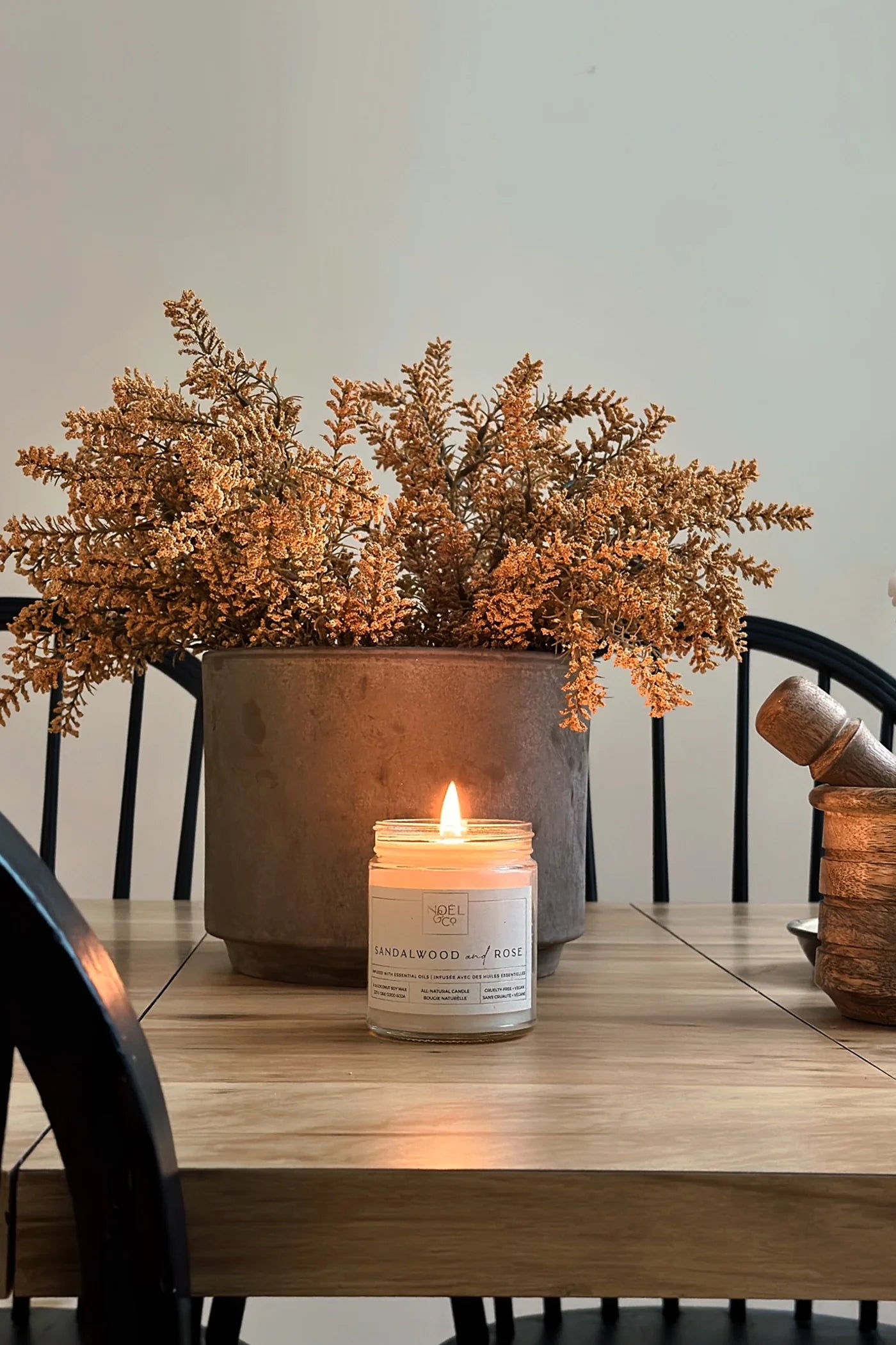 Soy &amp; Coconut wax Candle [Sandlewood &amp; Rose]