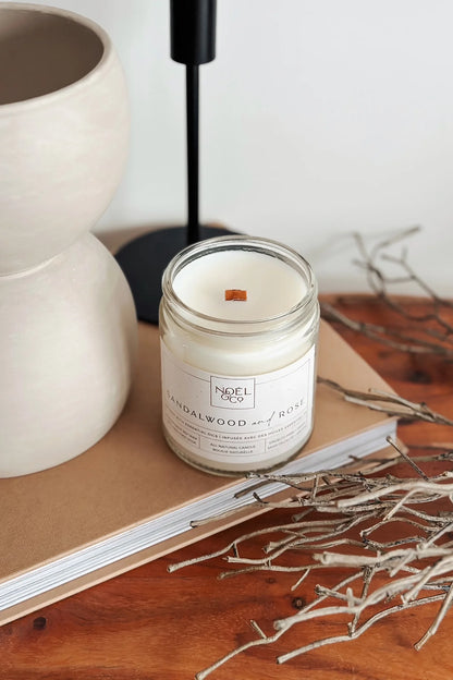Soy &amp; Coconut wax Candle [Sandlewood &amp; Rose]