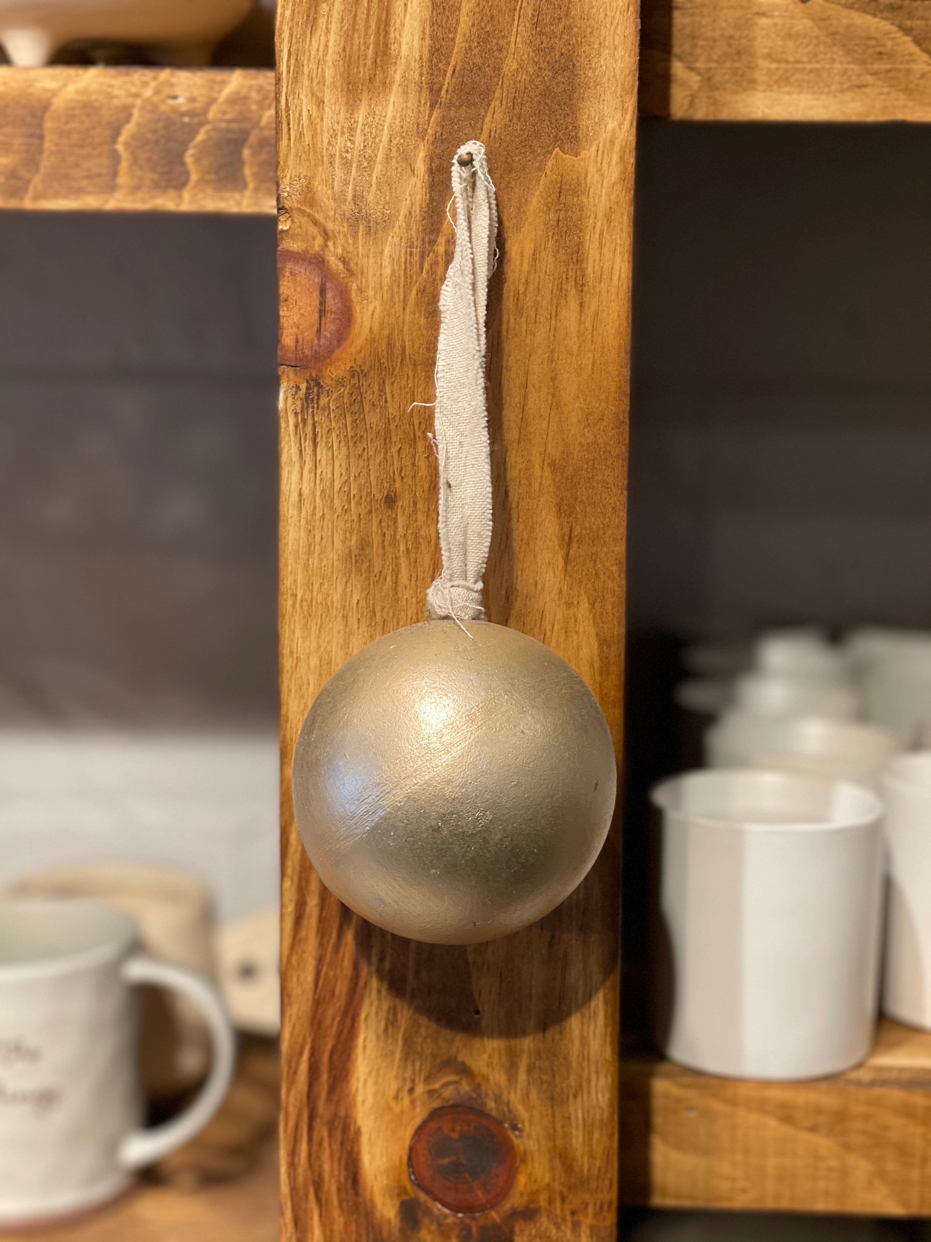 Golden Ball Ornament