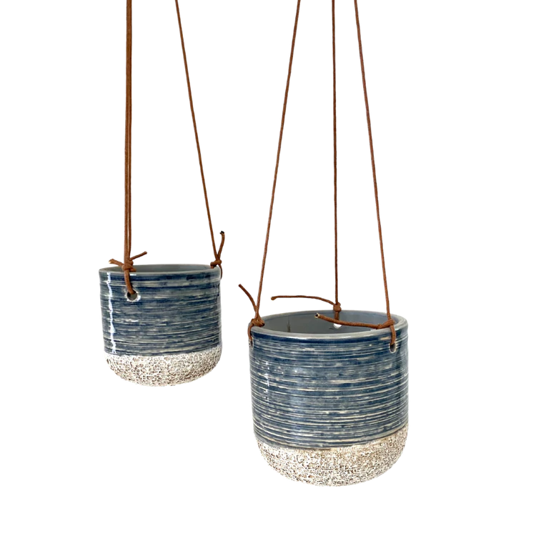 Blue Issa Hanging Pots (2 size)