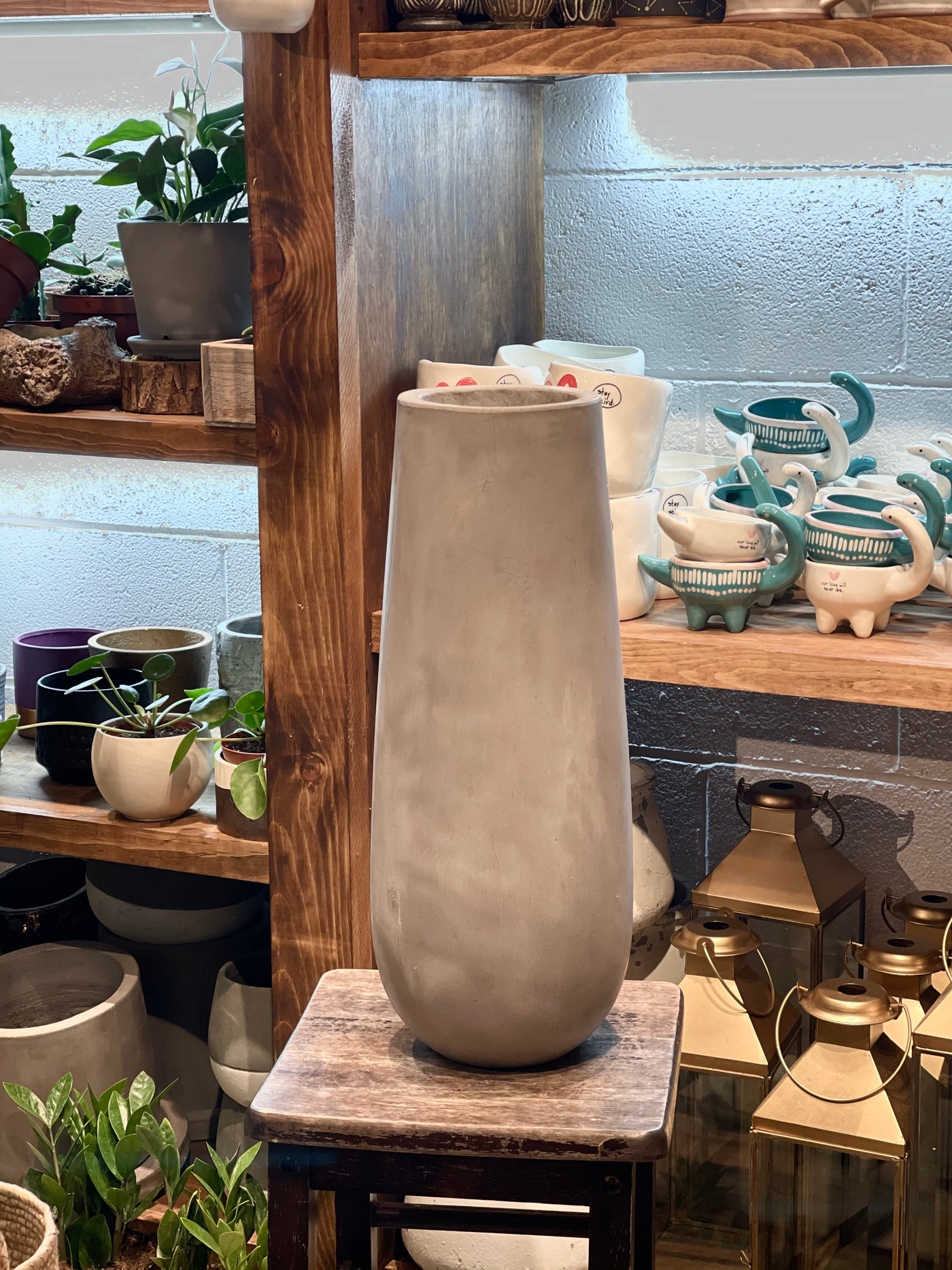 Tall style Cement Vase