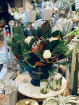 Holiday arrangement with Magnolia
