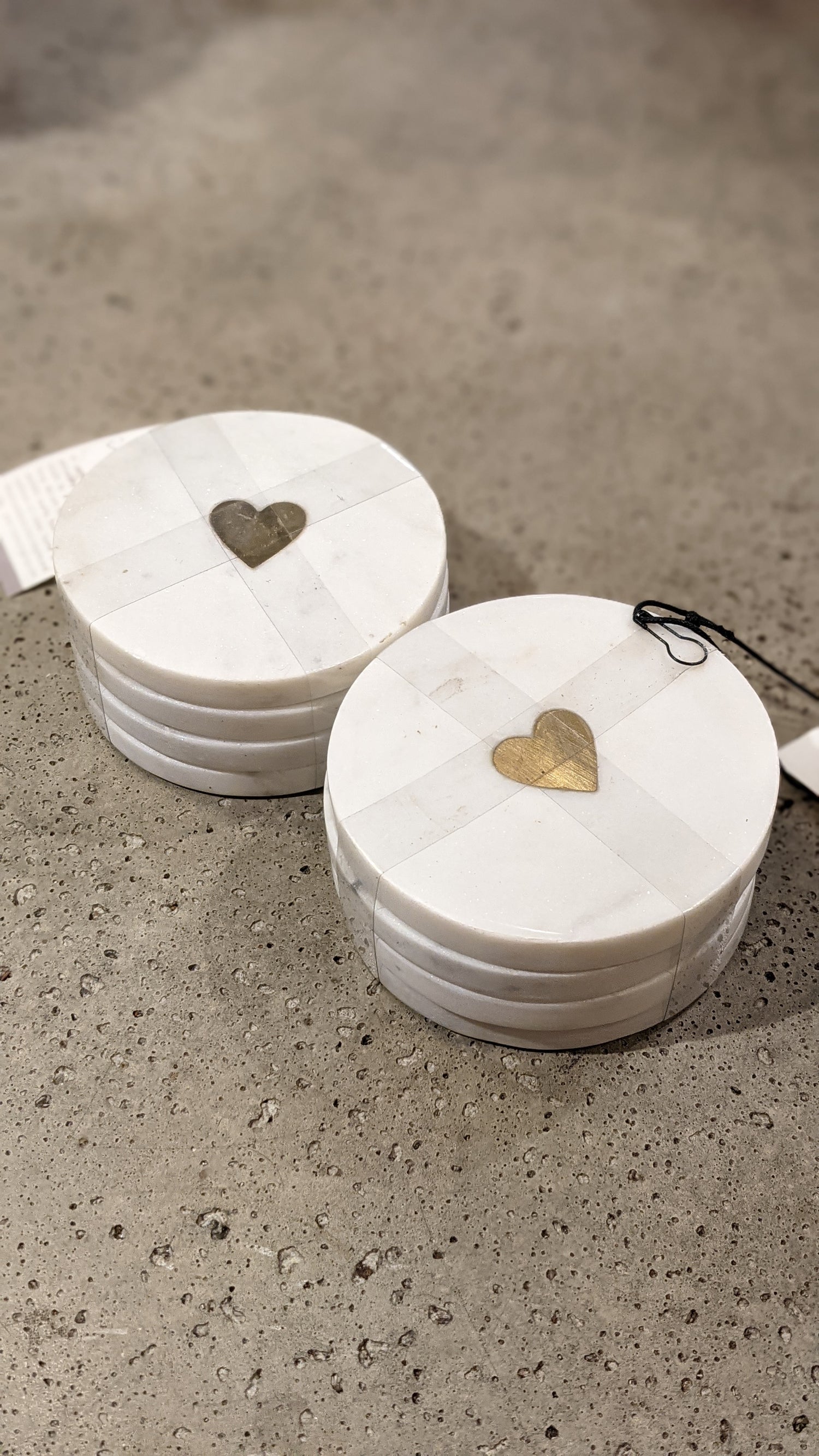 Heart coasters