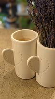Love stitch vase