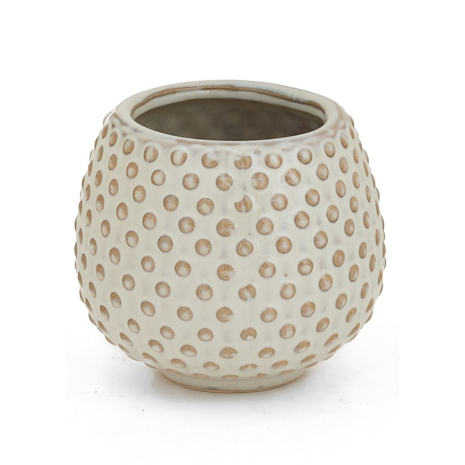 Planter Cera Dots off white