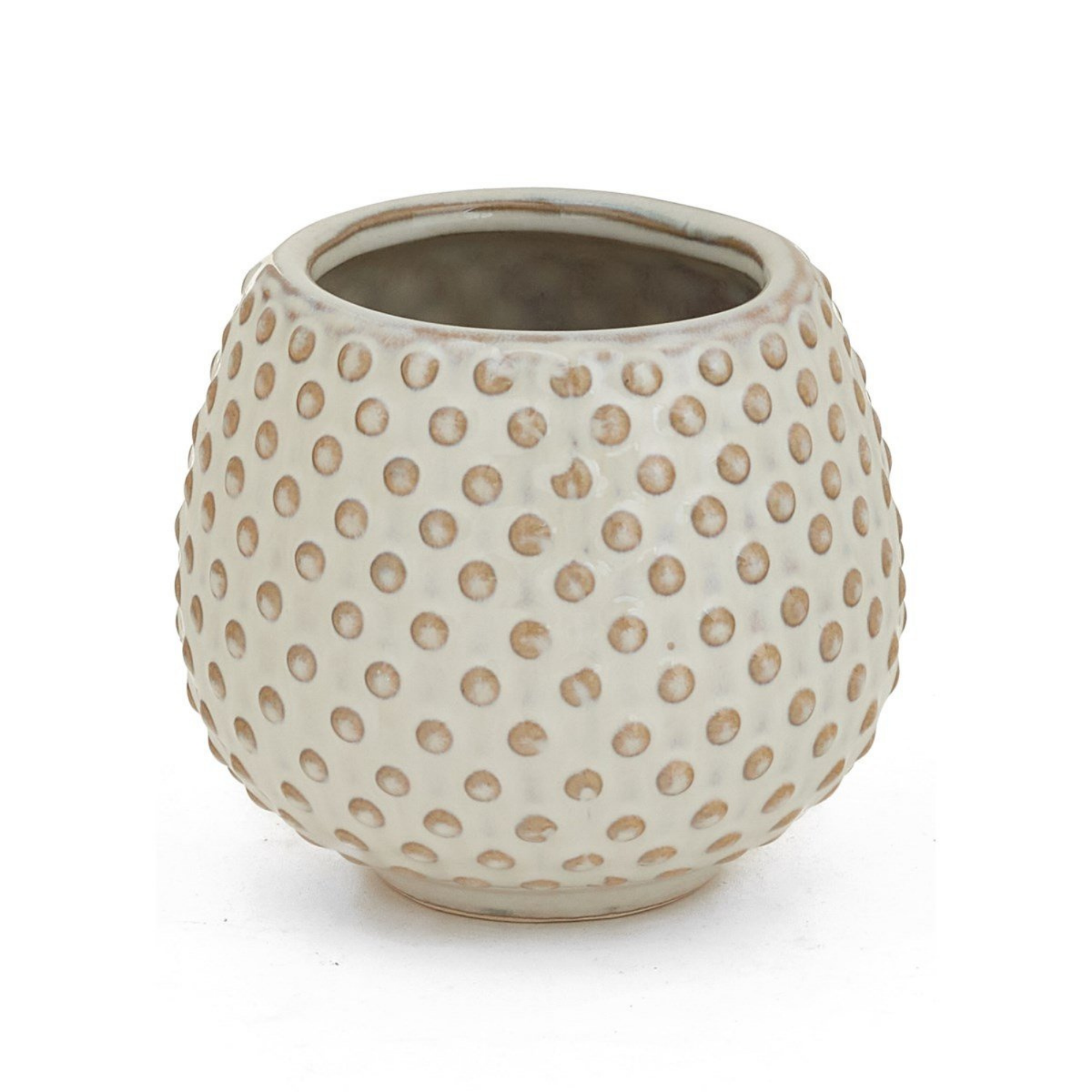 Planter Cera Dots off white