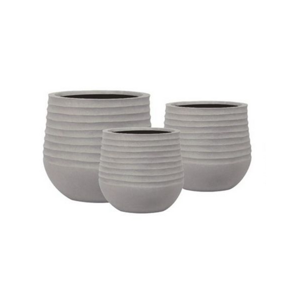 Stone Lite pots in (magnet grey)