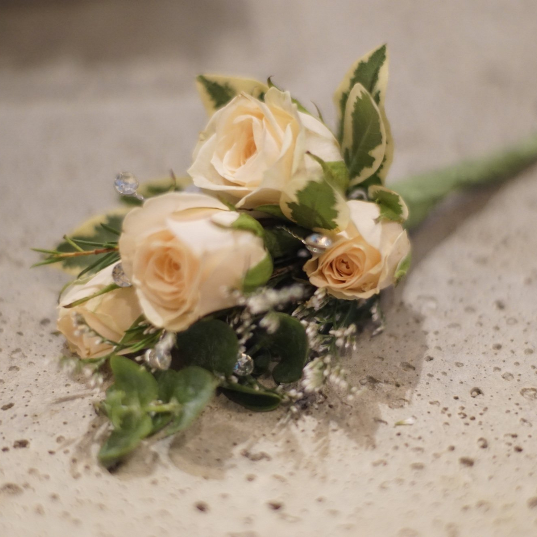 Spray Roses Boutonniere