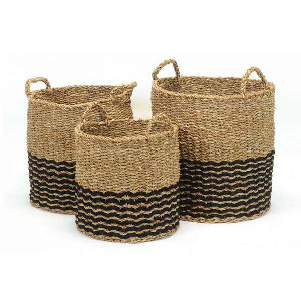 Black line Seagrass Basket