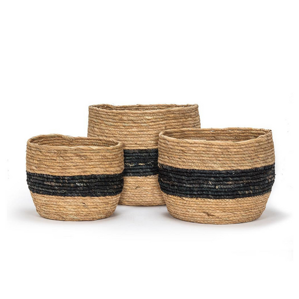 Round Striped Baskets