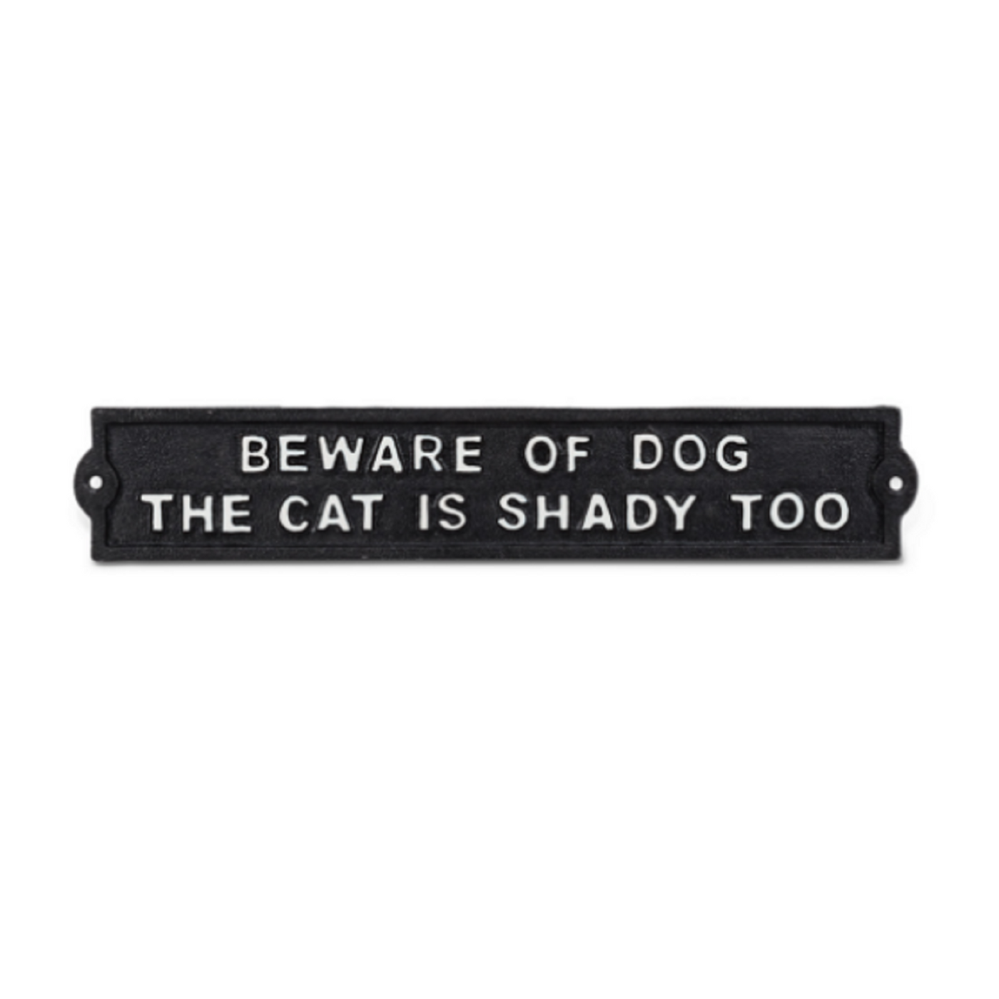 Beware of dog (sign)